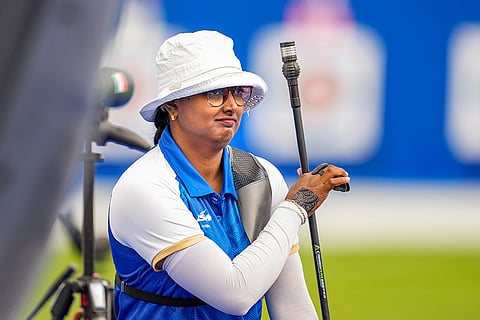 Archer Deepika Kumari during women's individual ranking round